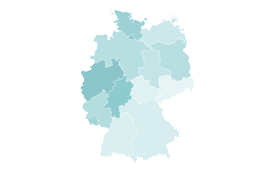 Affinity by region — Edie Falco, Germany