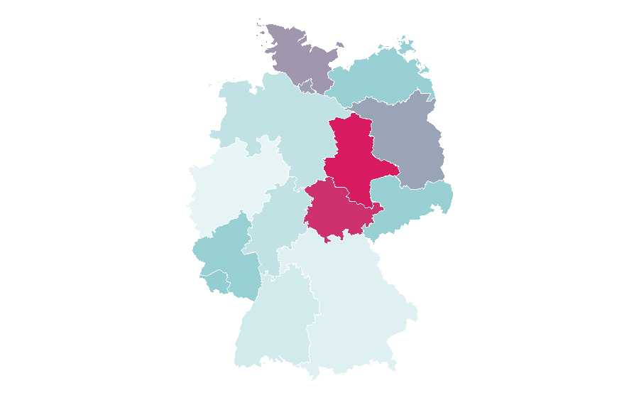 Affinity by region — Edinboro University of Pennsylvania, Germany