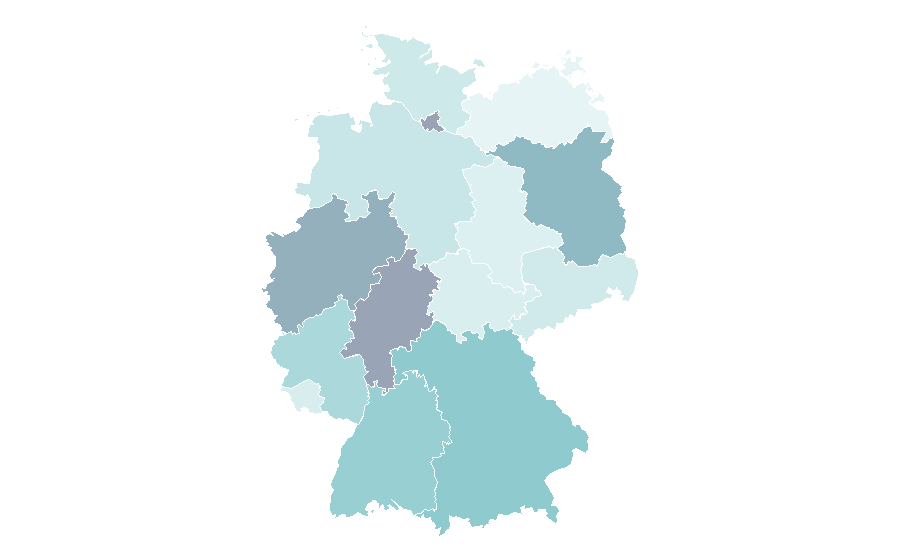 Affinity by region — Edinburgh Airport, Germany