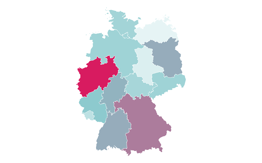 Affinity by region — Edinburgh Castle, Germany