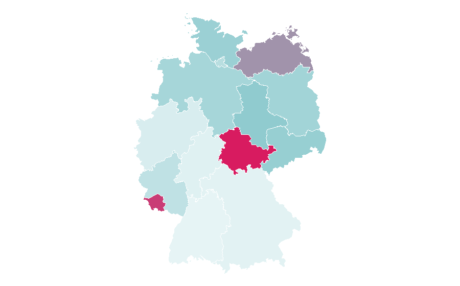 Affinity by region — Educational stage, Germany