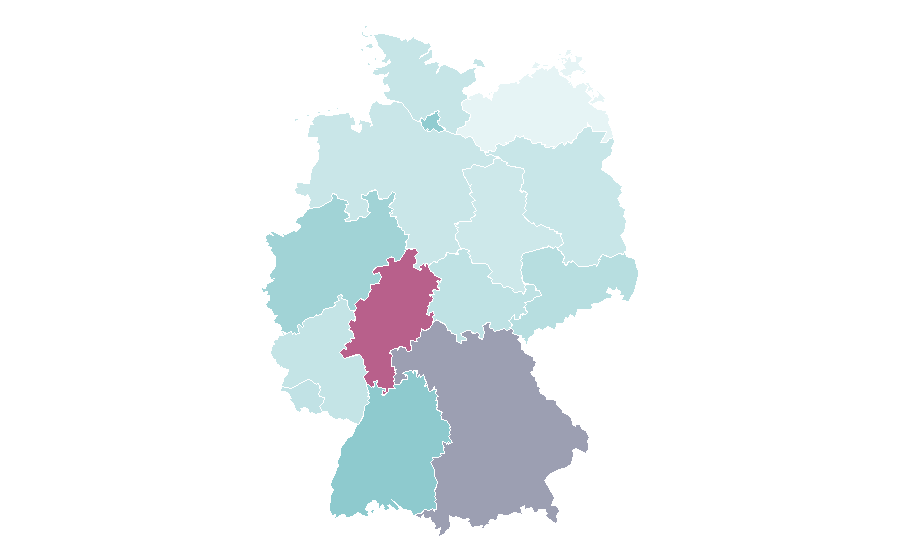 Affinity by region — EdX, Germany