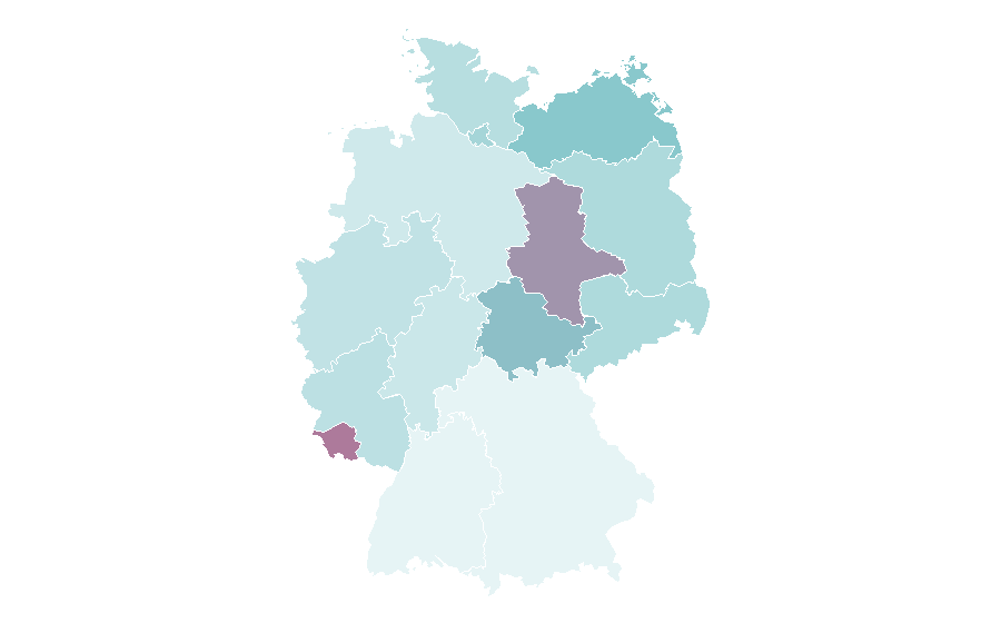 Affinity by region — Effects unit, Germany