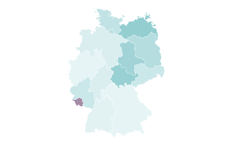 Affinité par région — Egyptian Arabic, Allemagne