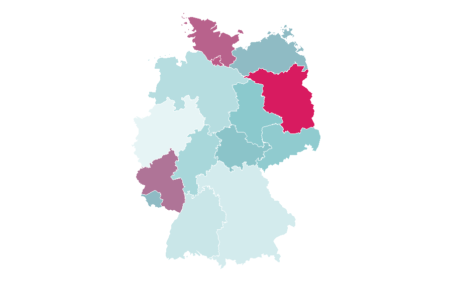 Affinity by region — El Salvador national football team, Germany