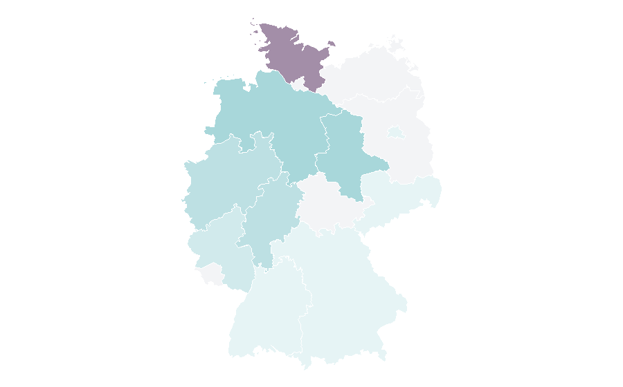 Affinity by region — El-Tagamu El Khames, Germany