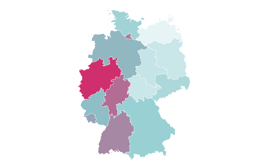 Affinity by region — Elche CF, Germany