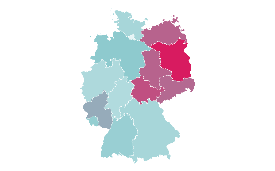 Affinity by region — Electric motorcycles and scooters, Germany