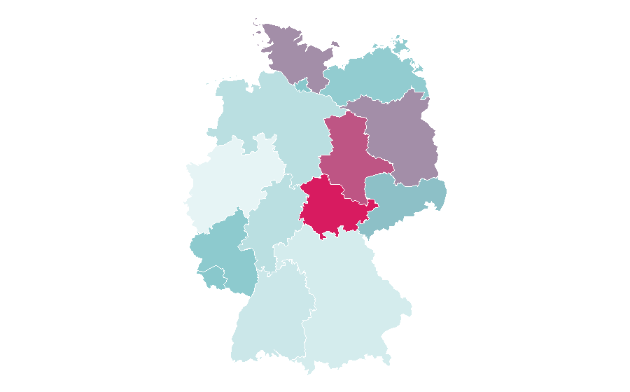 Affinity by region — Electric vehicle conversion, Germany