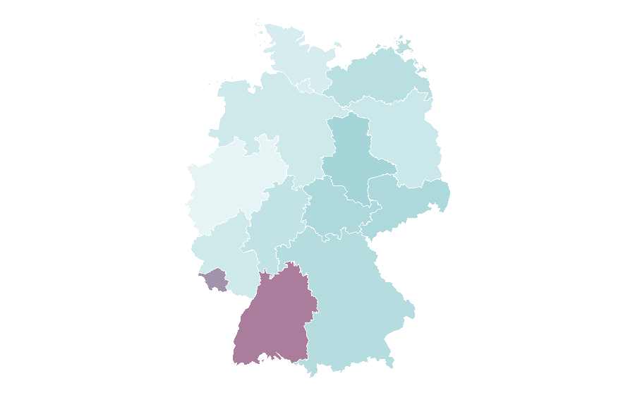 Affinity by region — Electrical network, Germany