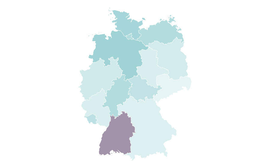 Affinity by region — Electromagnetism, Germany