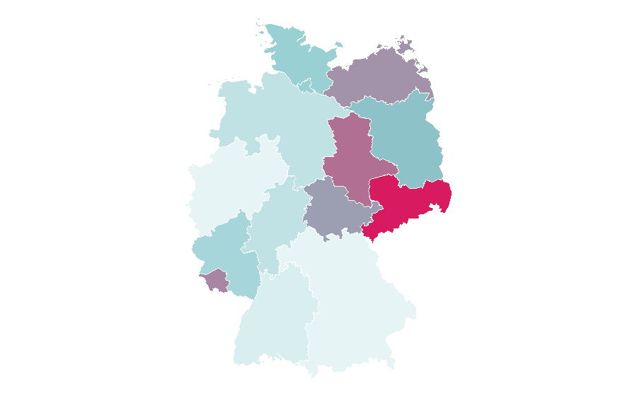 Affinity by region — Electronic body music, Germany