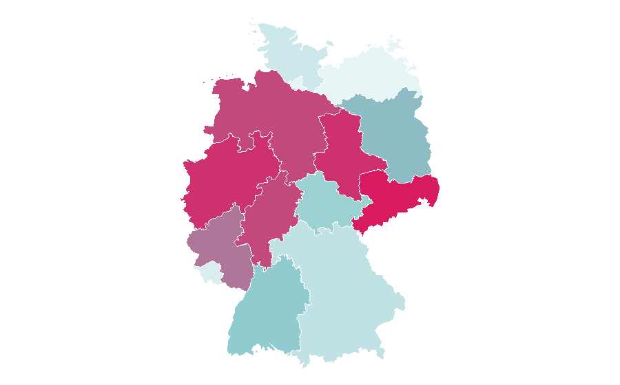 Affinity by region — Electronic keyboard, Germany