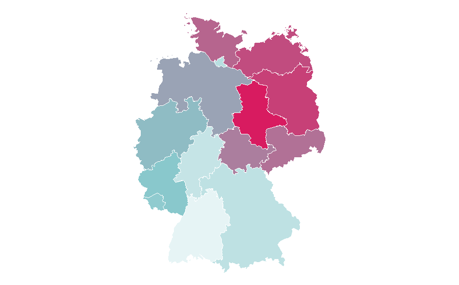 Affinity by region — Elementary (TV series), Germany