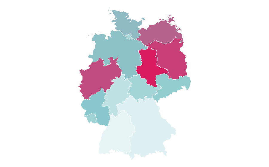 Affinity by region — Elena Miras, Germany