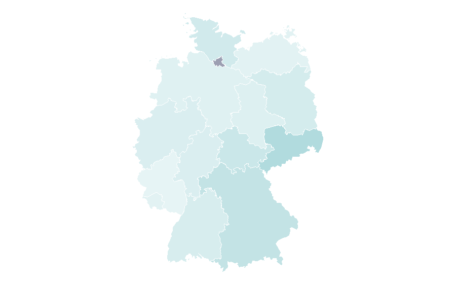 Affinity by region — Elfriede Jelinek, Germany