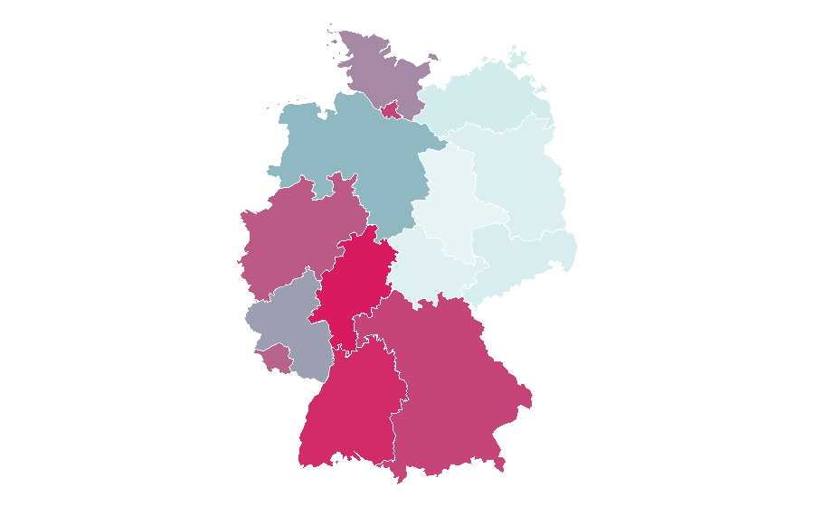 Affinity by region — Elina Svitolina, Germany