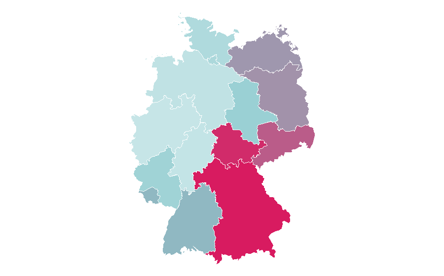 Affinity by region — Elitepartner, Germany