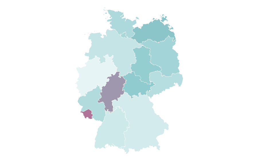 Affinity by region — Emergency department, Germany