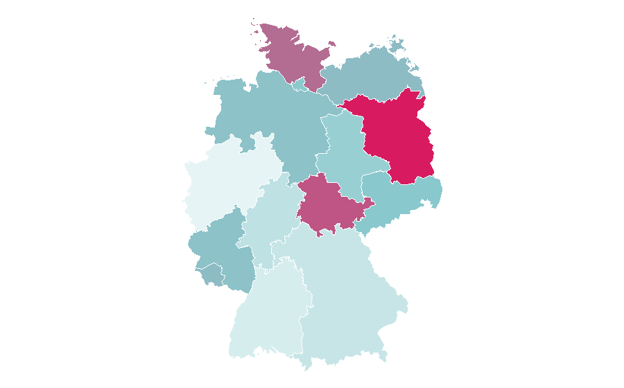 Affinity by region — Emergency management, Germany