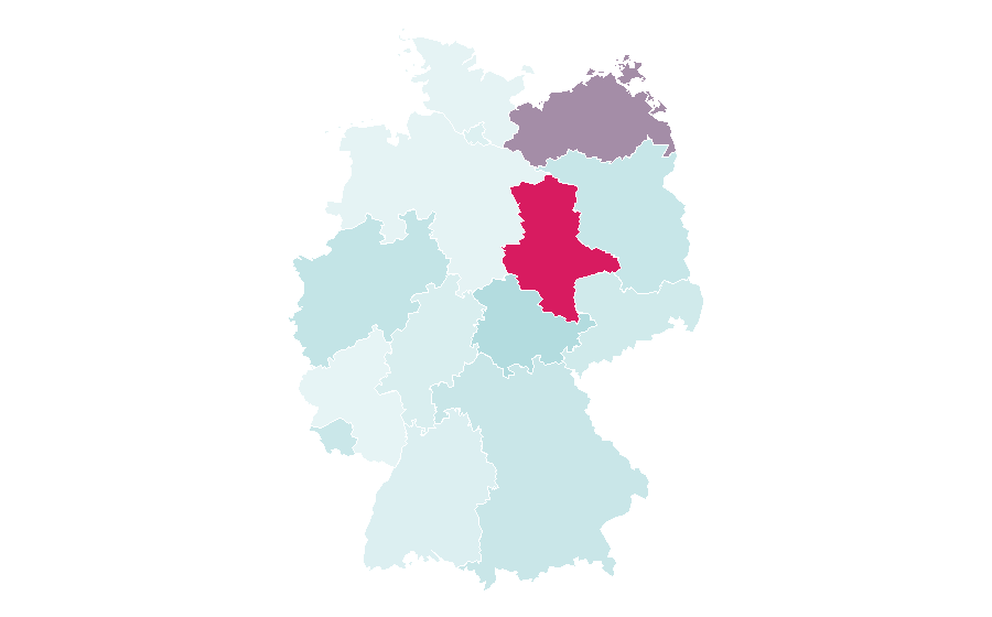 Affinity by region — Emergency medicine, Germany