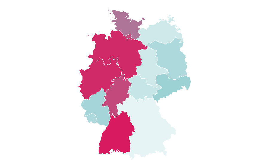 Afinidad por región — Emotion, Alemania