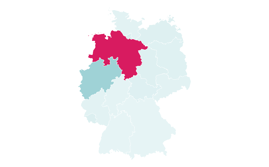 Affinity by region — Emsflower, Germany