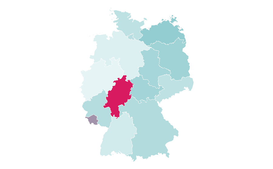 Affinity by region — Endangered species, Germany