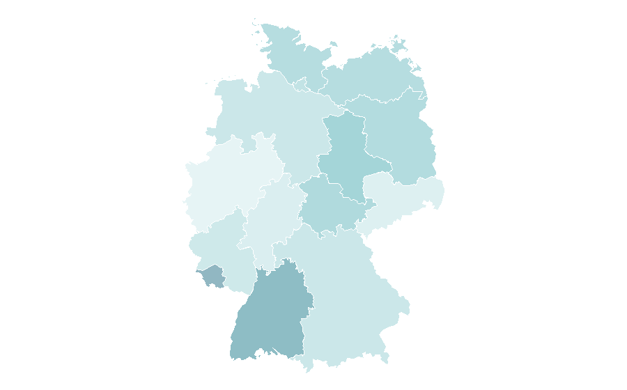 Affinity by region — Energy conservation, Germany