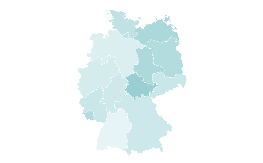 Affinity by region — Energy policy, Germany