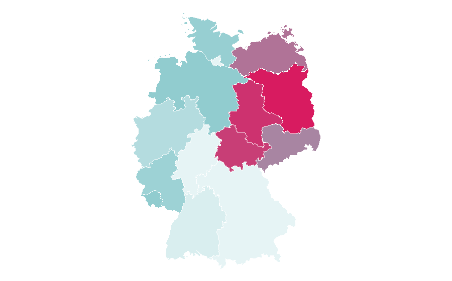 Affinity by region — Enie van de Meiklokjes, Germany