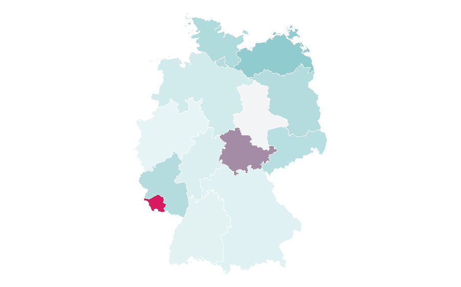 Affinity by region — Enotourism, Germany