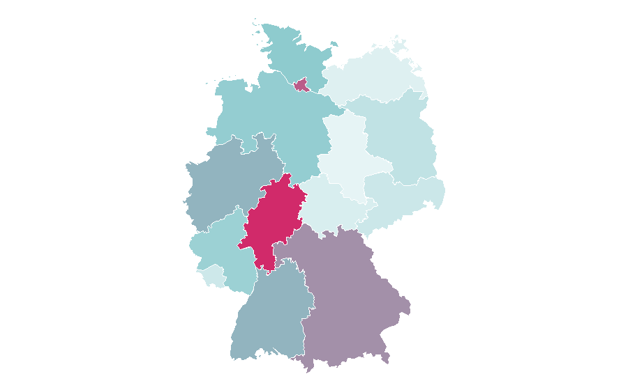 Affinity by region — Entrepreneur (magazine), Germany