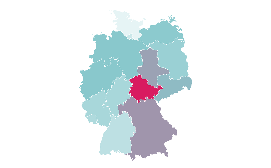 Affinity by region — Environmental protection, Germany