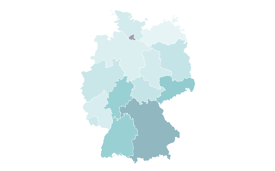 Affinity by region — Epipremnum aureum, Germany