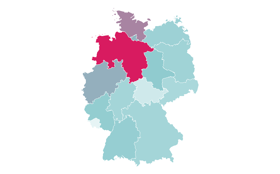 Affinity by region — Equestrian vaulting, Germany