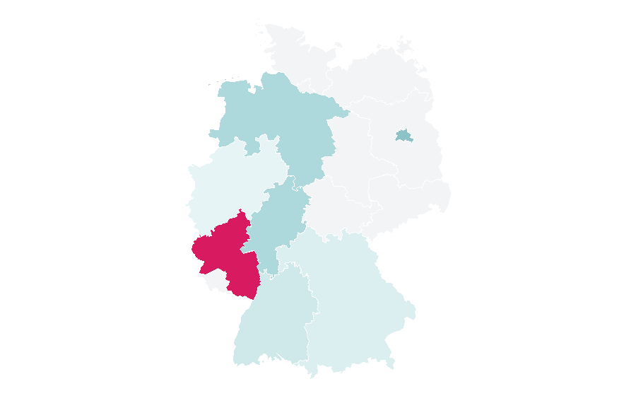 Affinity by region — Equine massage, Germany