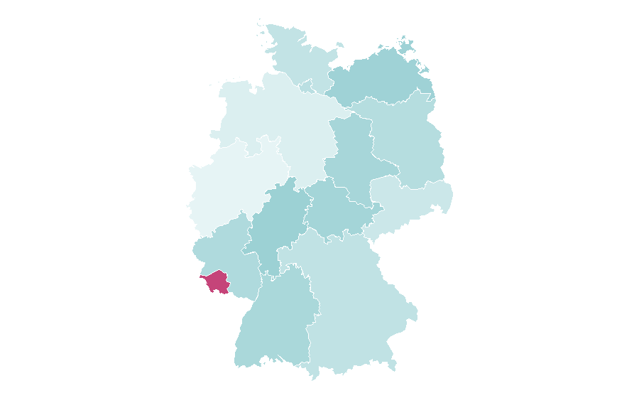 Affinity by region — Equitation, Germany