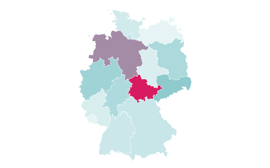 Affinity by region — ER (TV series), Germany