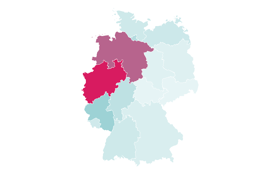 Affinity by region — Eredivisie, Germany