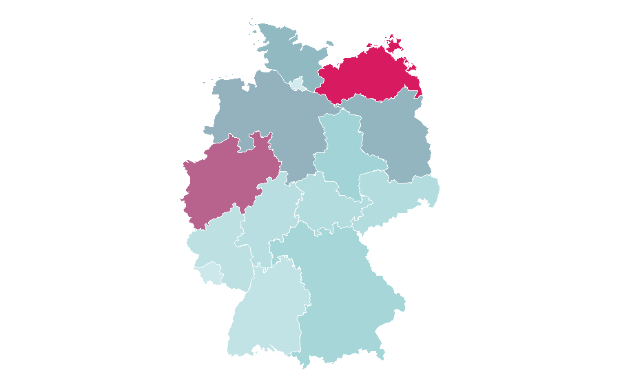 Affinity by region — Ernsting's family, Germany