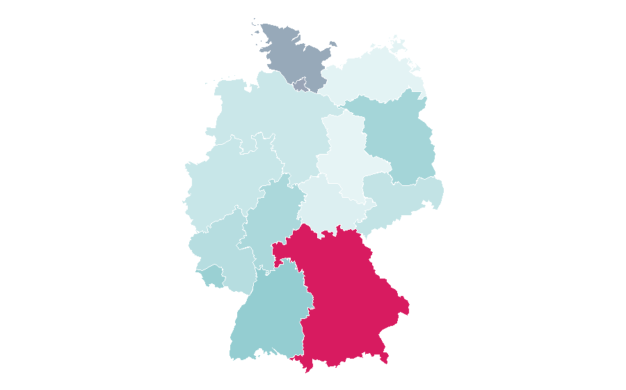 Affinity by region — Escape the room, Germany