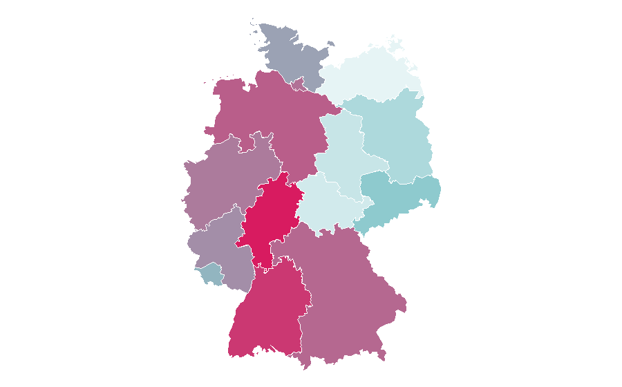 Affinity by region — ESP Guitars, Germany