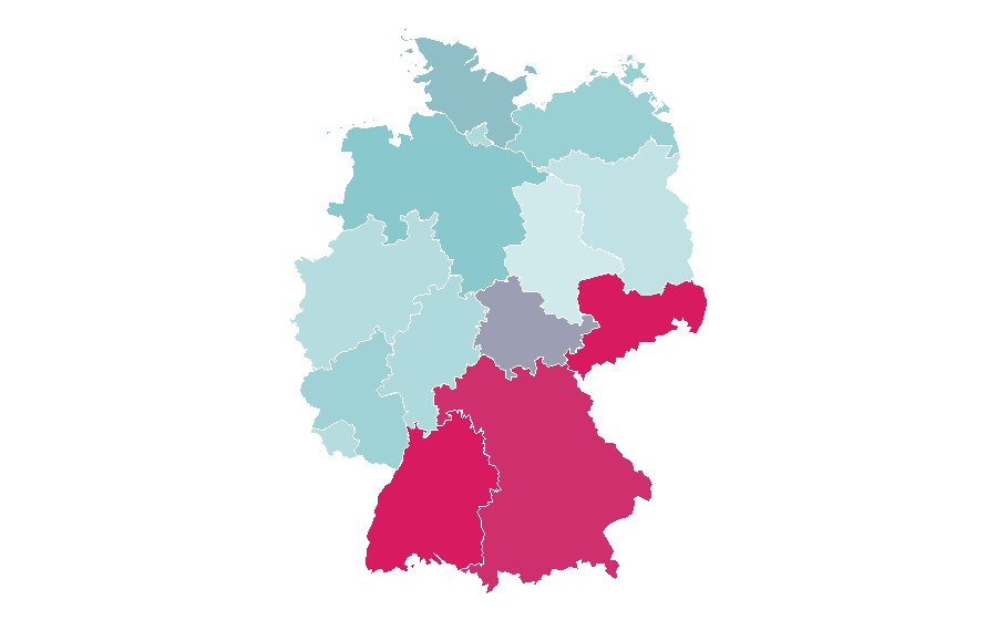 Affinity by region — Essential oil, Germany