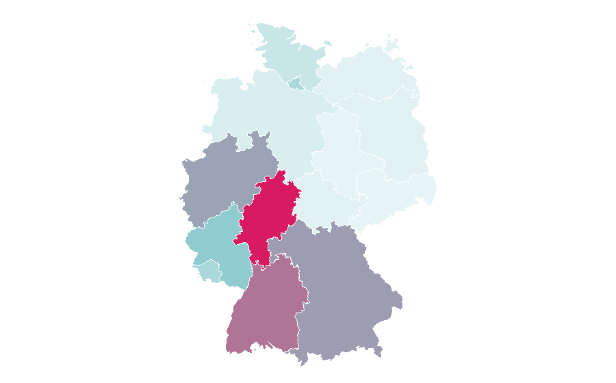Affinité par région — Estate (land), Allemagne