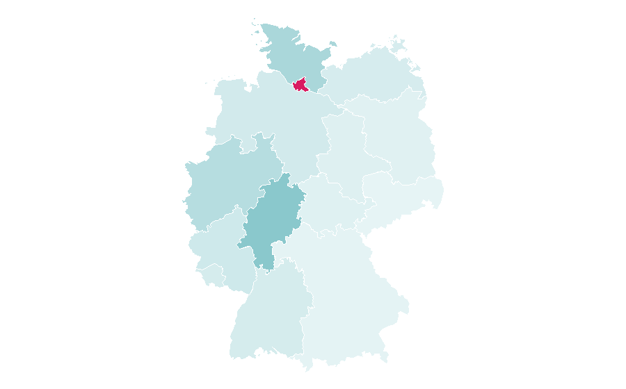 Affinity by region — Esteghlal F.C., Germany