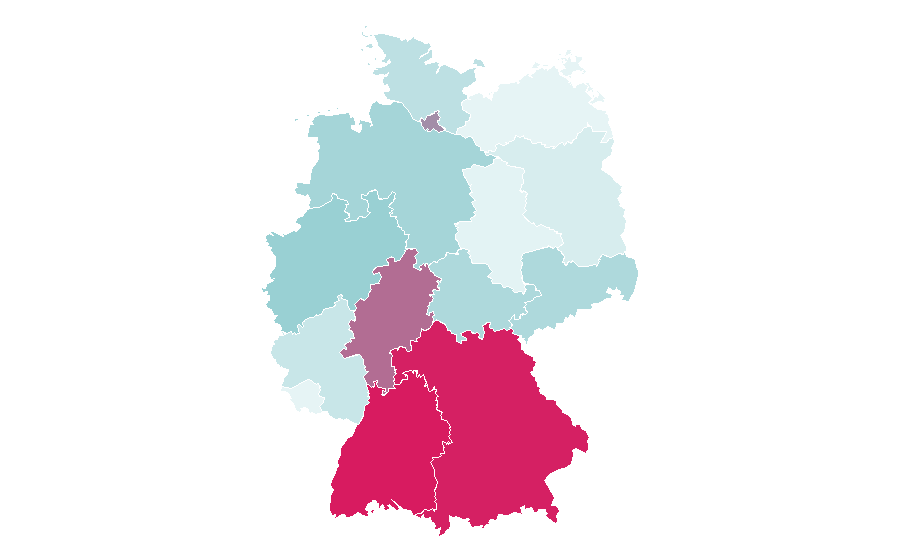 Affinity by region — ETAS, Germany