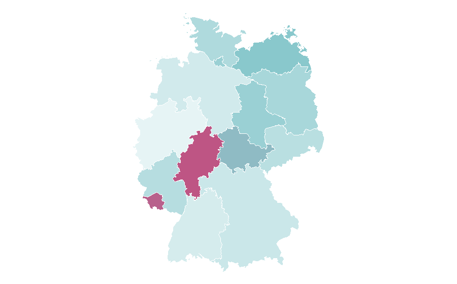 Affinity by region — Ethiopia national football team, Germany