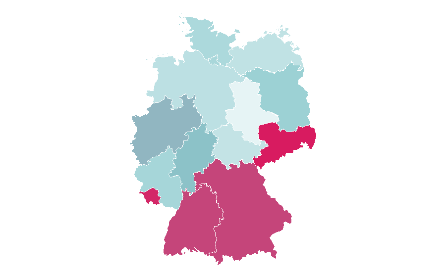 Affinité par région — Eurosport, Allemagne