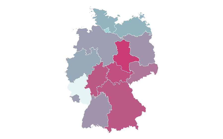 Affinity by region — Eva Green, Germany